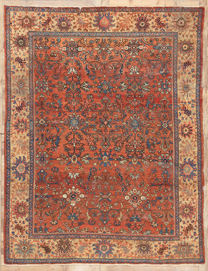 8 x 11 Antique Persian Mahal Rug 78677
