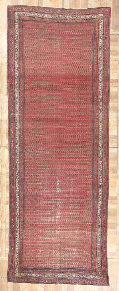 7 x 20 Antique-Worn Persian Saraband Rug 78658