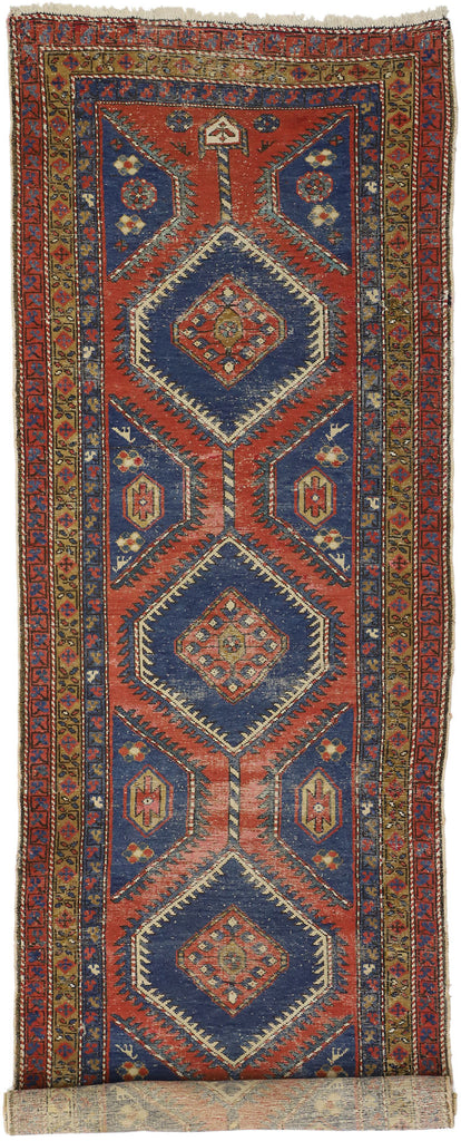4 x 14 Antique Persian Azerbaijan Rug 75644