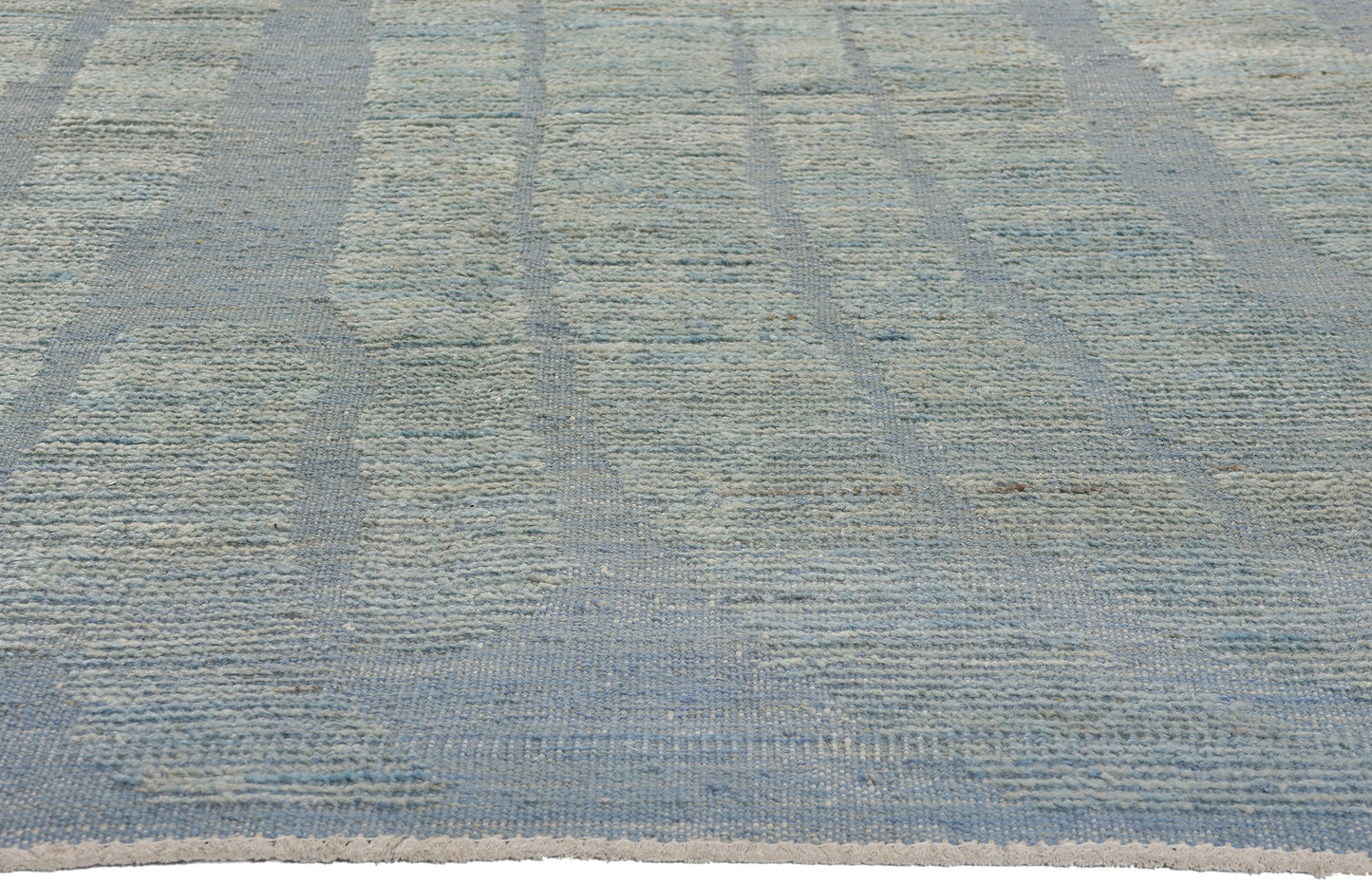 8 x 11 Biophilic Blue Moroccan High-Low Rug 81057