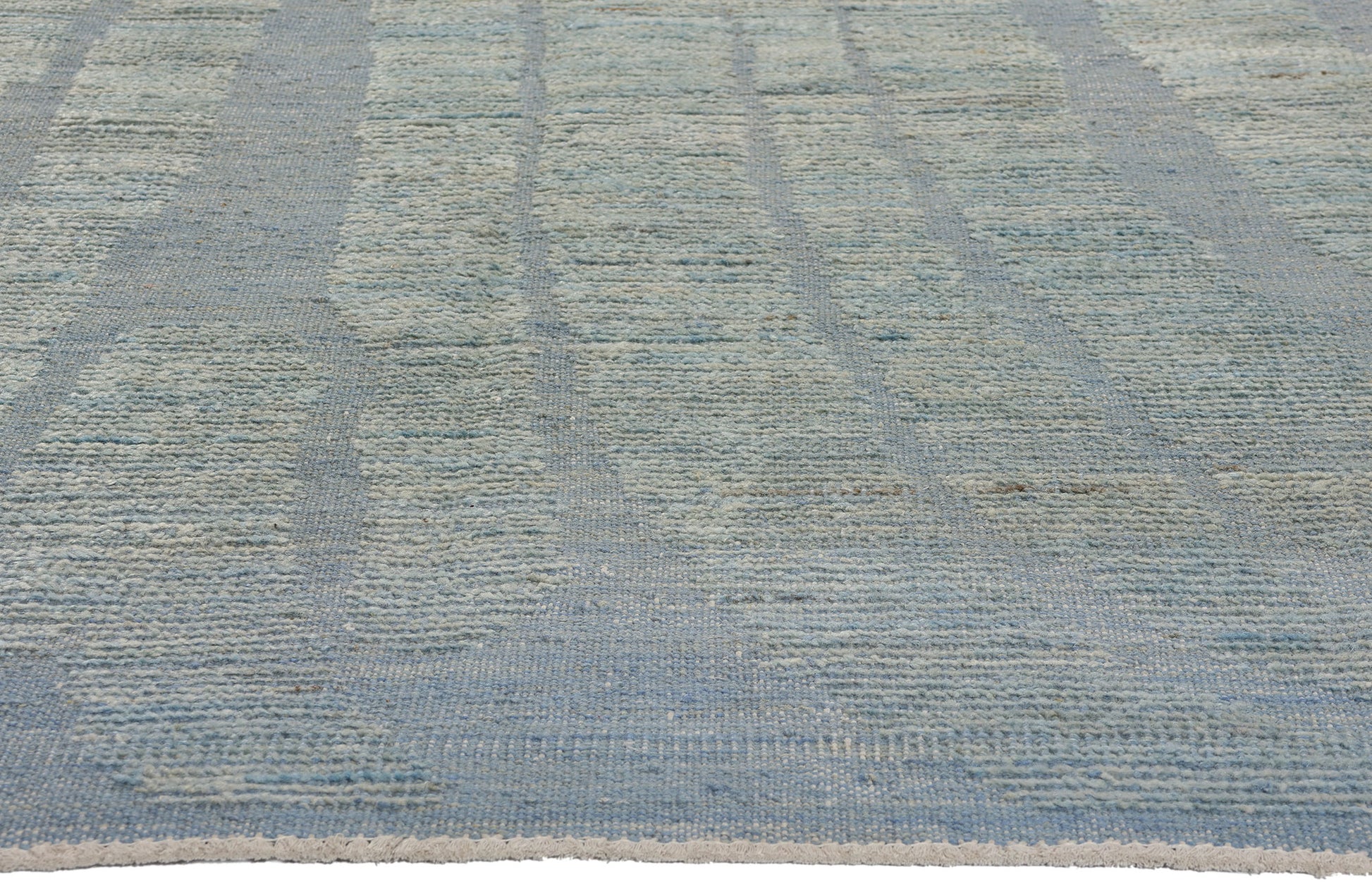 8 x 11 Biophilic Blue Moroccan High-Low Rug 81057