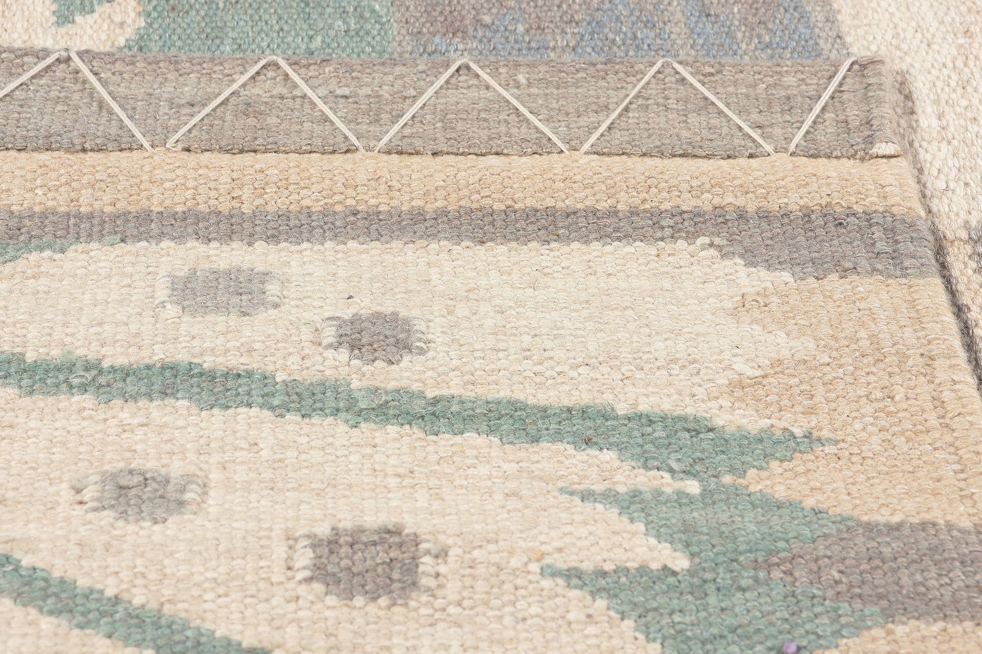 9 x 12 Scandinavian Modern Swedish Inspired Kilim Rug 30978