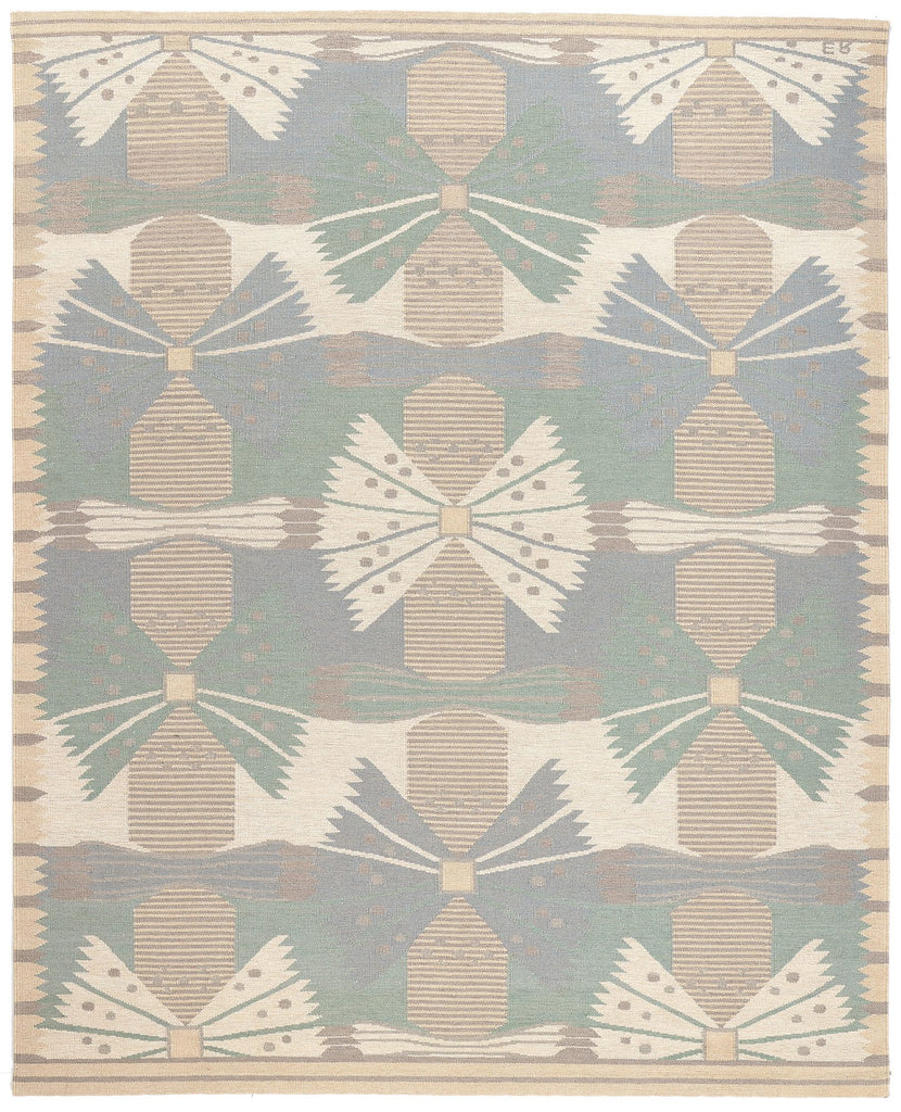 9 x 12 Scandinavian Modern Swedish Inspired Kilim Rug 30978