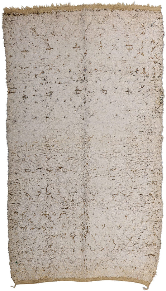 5 x 10 Vintage Neutral Beni MGuild Moroccan Rug 21800