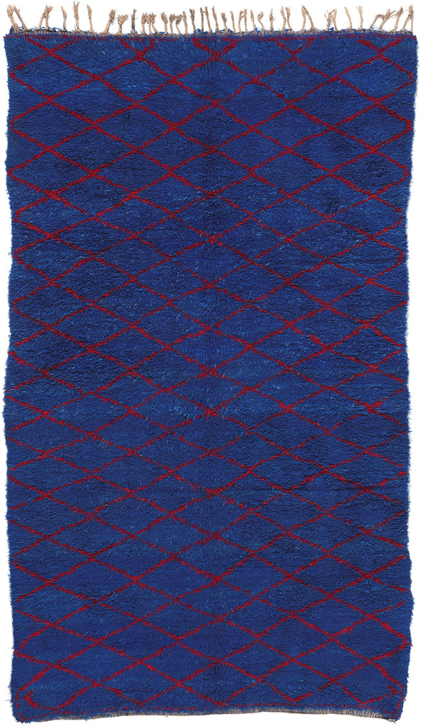 6 x 10 Vintage Blue Beni MGuild Moroccan Rug 20934