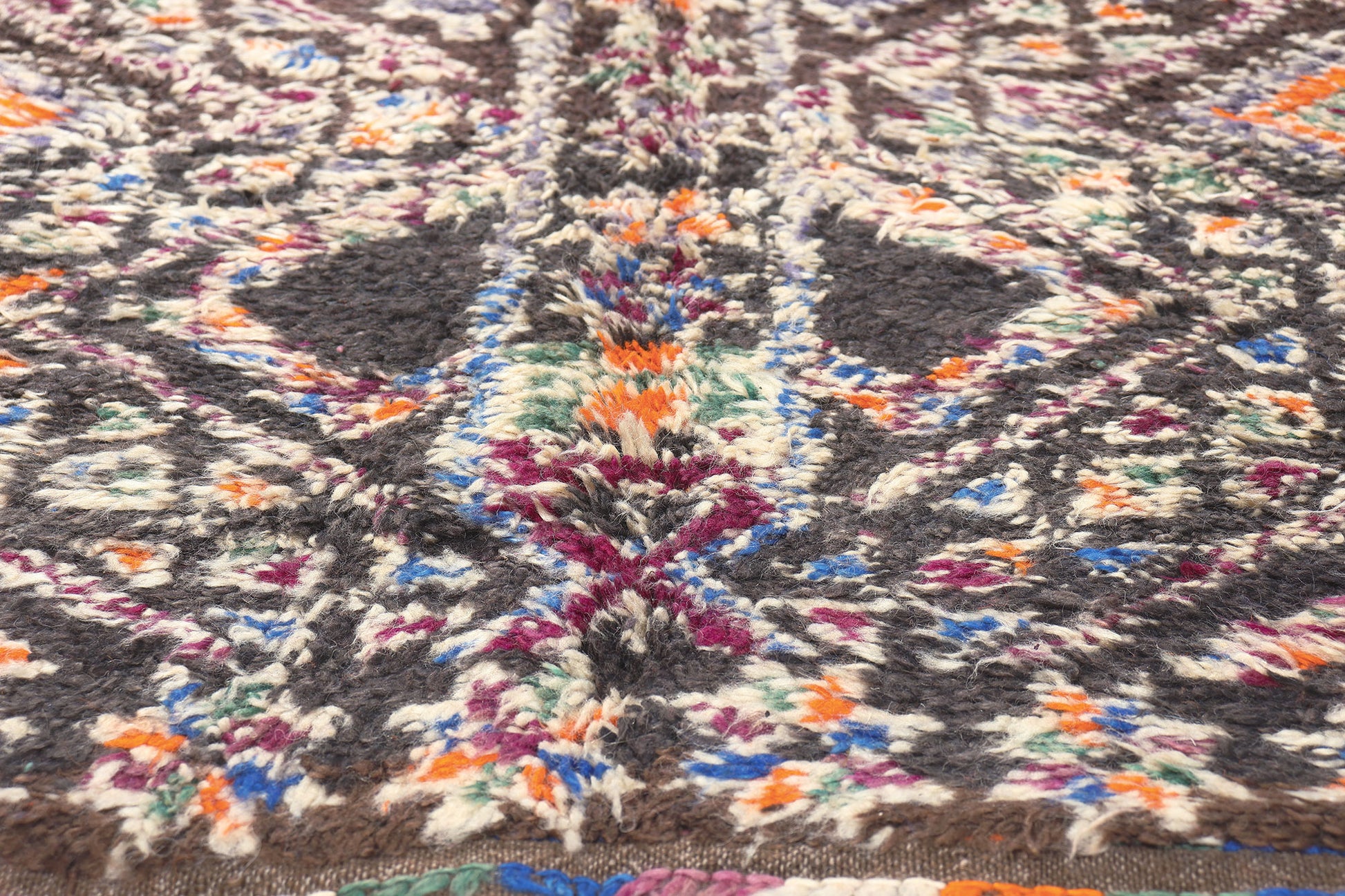 5 x 12 Vintage Brown Beni MGuild Moroccan Rug 20943