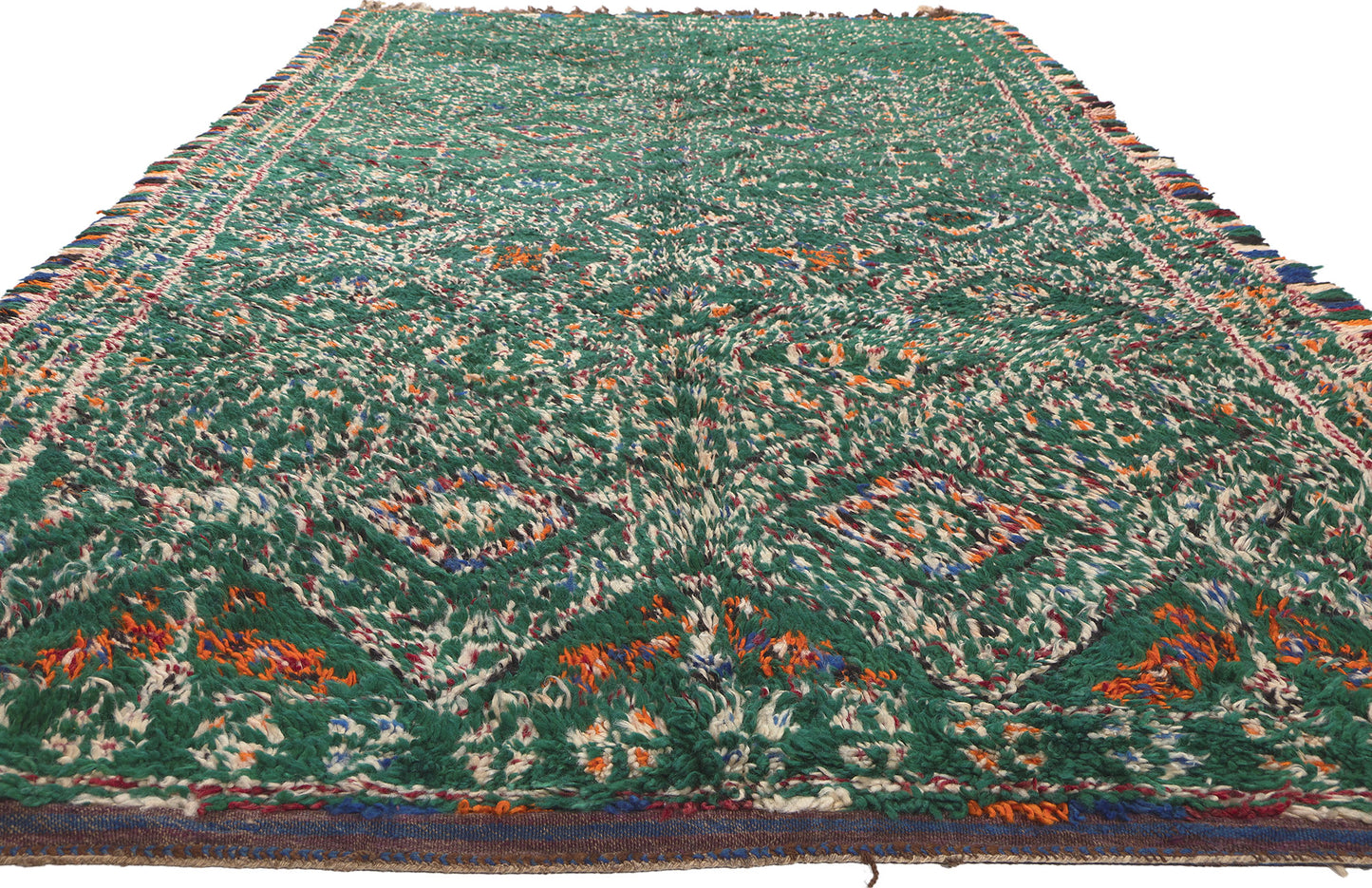 6 x 13 Vintage Green Beni MGuild Moroccan Rug 20662