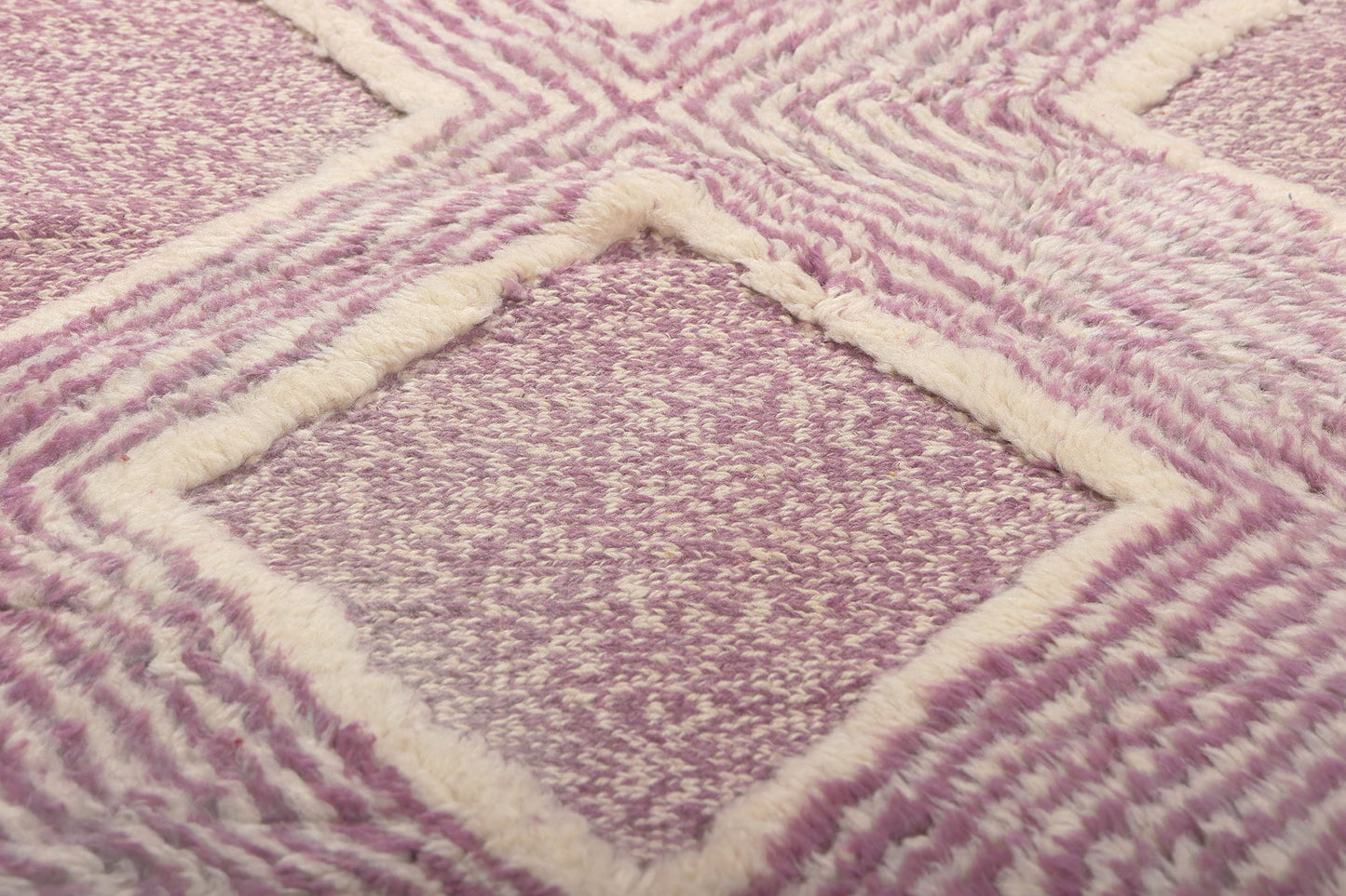 7 x 10 Modern Beni Mrirt High-Low Moroccan Rug 21045