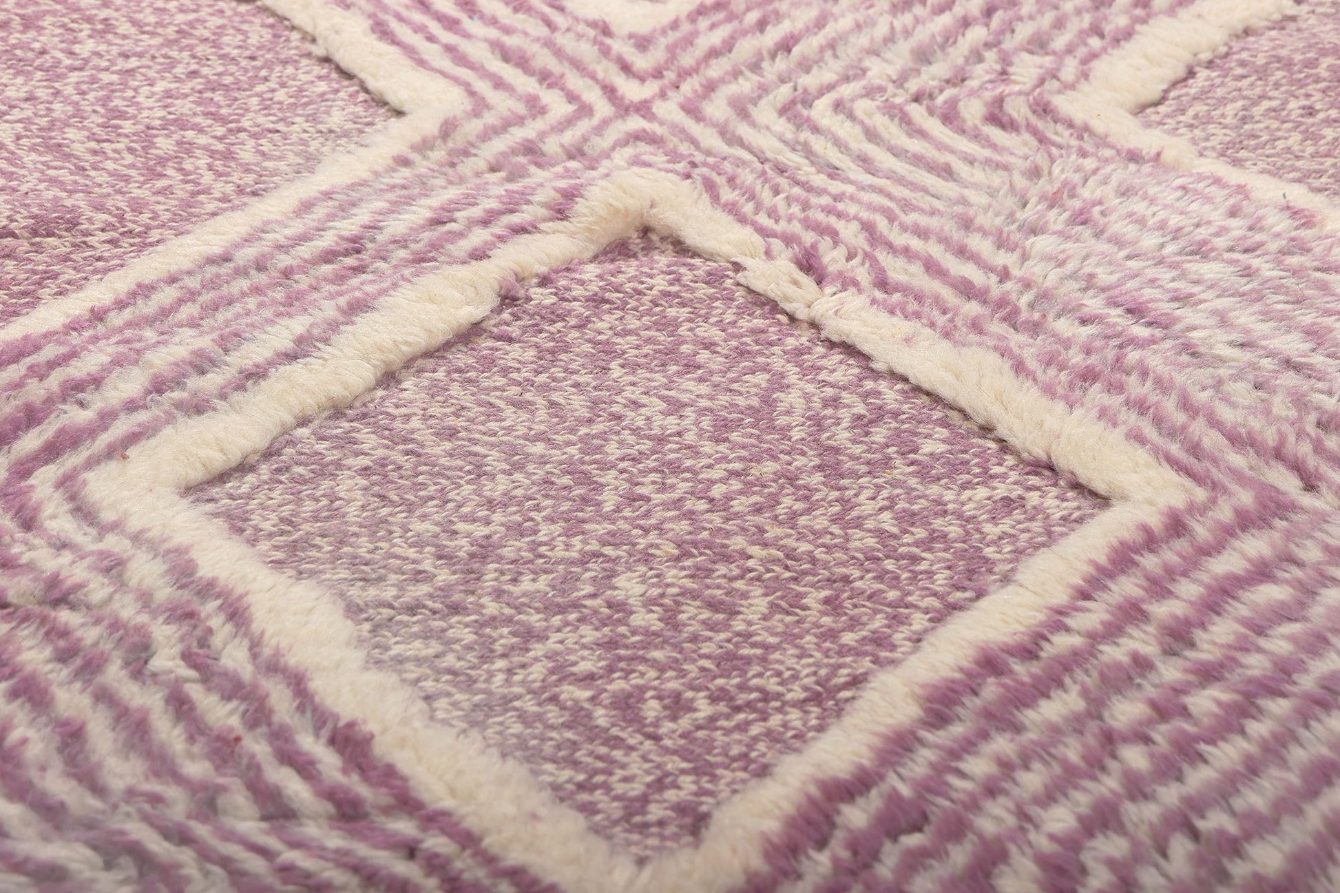 7 x 10 Modern Beni Mrirt High-Low Moroccan Rug 21045