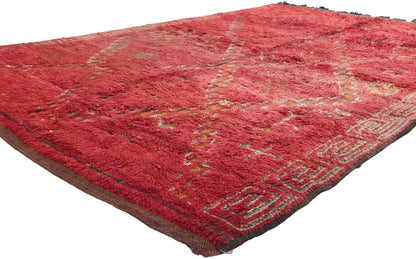 6 x 8 Vintage Red Beni MGuild Moroccan Rug 20153
