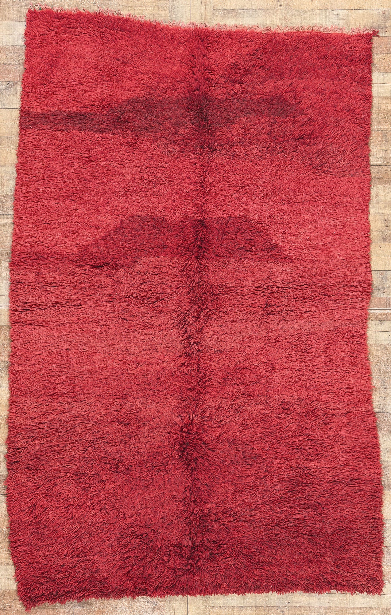 5 x 9 Vintage Red Beni MGuild Moroccan Rug 20942