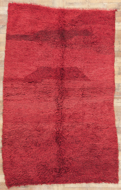 5 x 9 Vintage Red Beni MGuild Moroccan Rug 20942