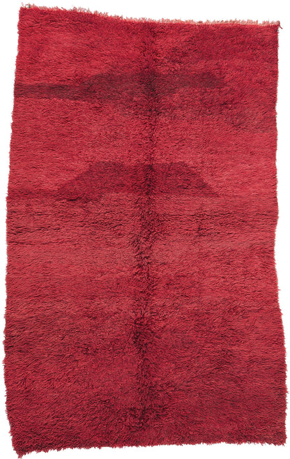 5 x 9 Vintage Red Beni MGuild Moroccan Rug 20942