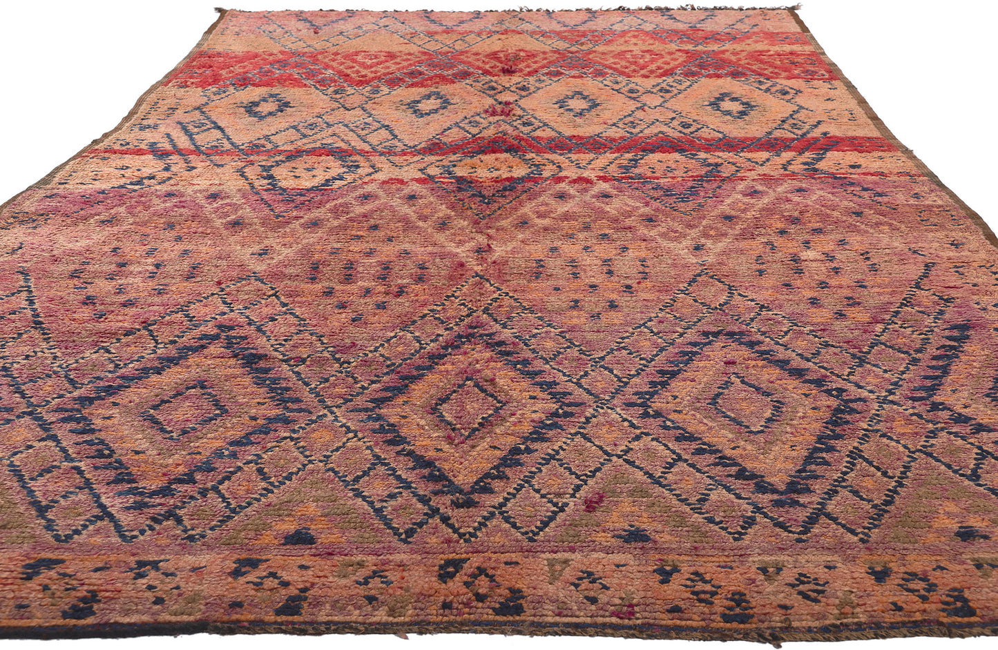 5 x 10 Vintage Purple Beni MGuild Moroccan Rug 21346