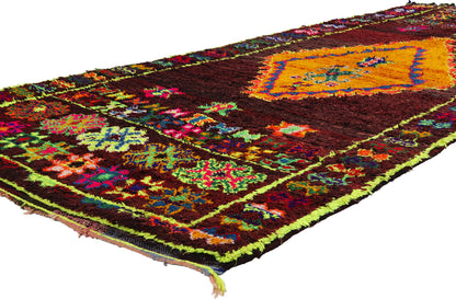 5 x 11 Colorful Vintage Beni MGuild Moroccan Rug 21804