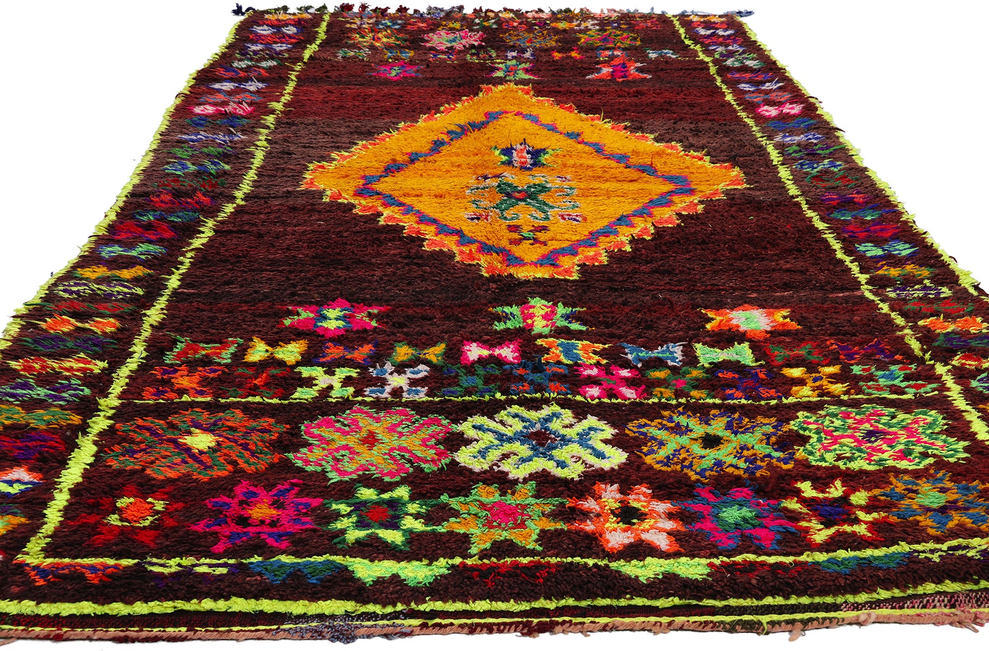 5 x 11 Colorful Vintage Beni MGuild Moroccan Rug 21804