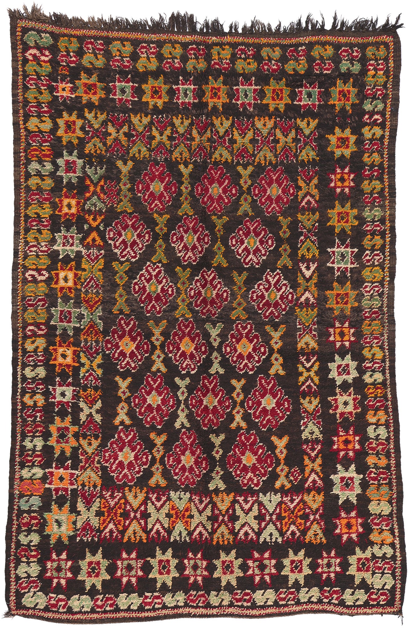 6 x 9 Vintage Beni MGuild Moroccan Rug 20722