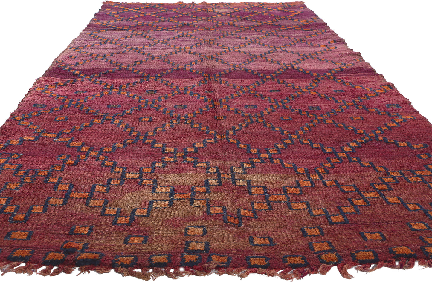 5 x 12 Vintage Purple Beni MGuild Moroccan Rug 21267
