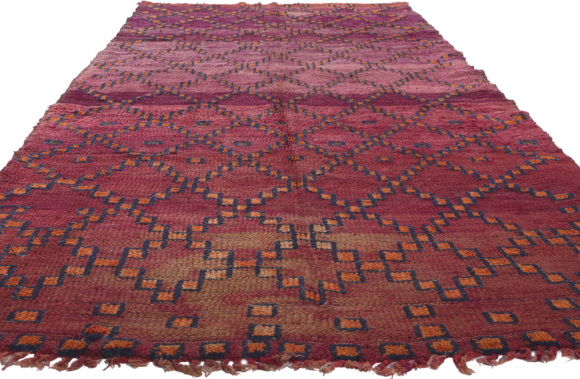 5 x 12 Vintage Purple Beni MGuild Moroccan Rug 21267