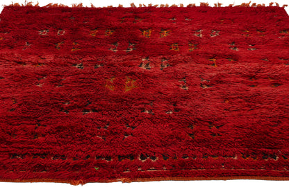 5 x 6 Vintage Red Beni MGuild Moroccan Rug 21796