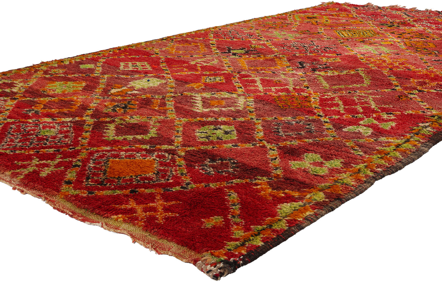 5 x 9 Vintage Red Beni MGuild Moroccan Rug 21746