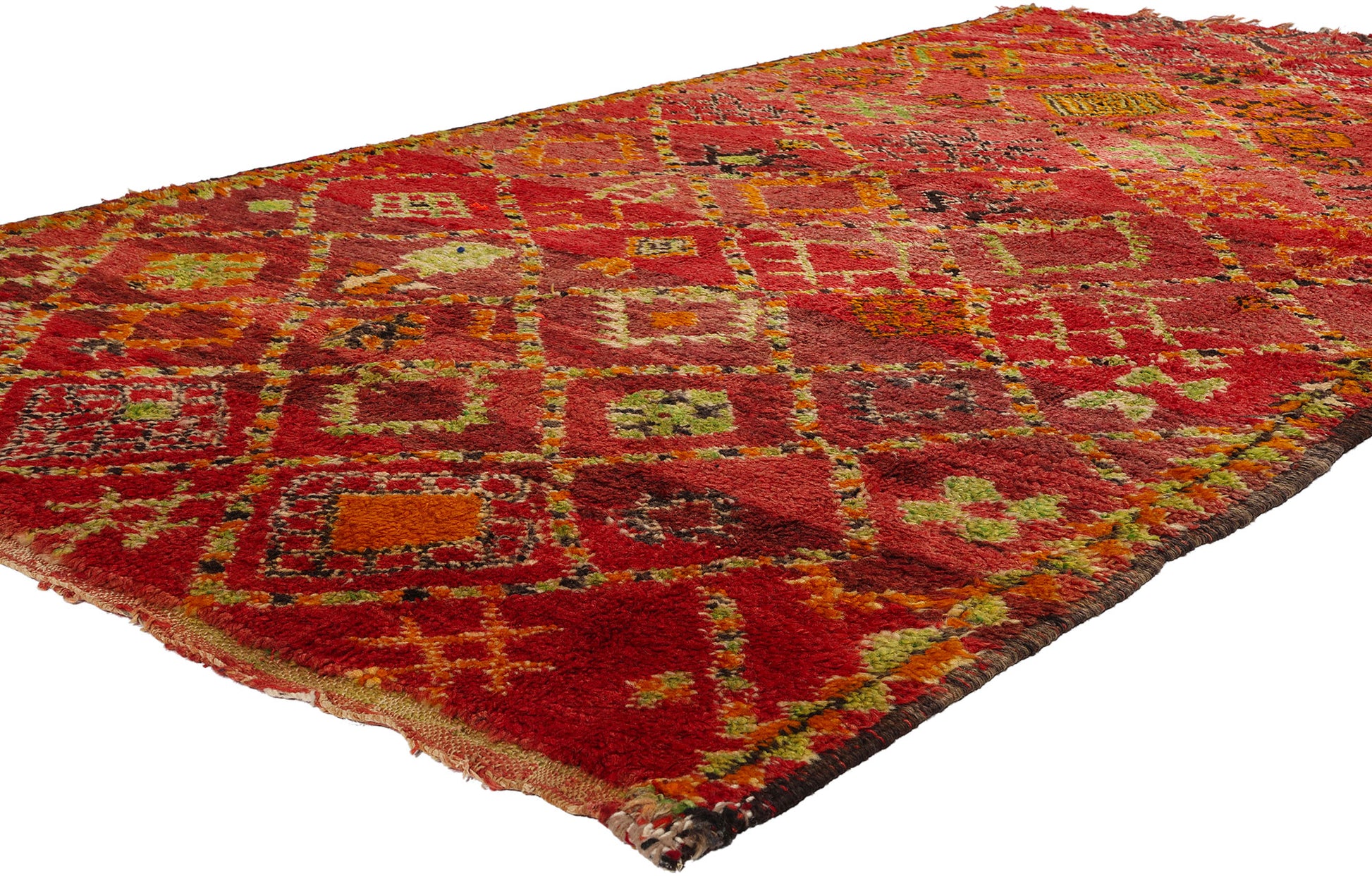 5 x 9 Vintage Red Beni MGuild Moroccan Rug 21746