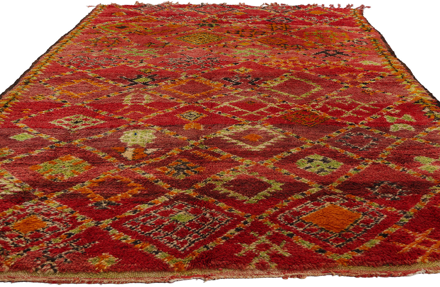 5 x 9 Vintage Red Beni MGuild Moroccan Rug 21746