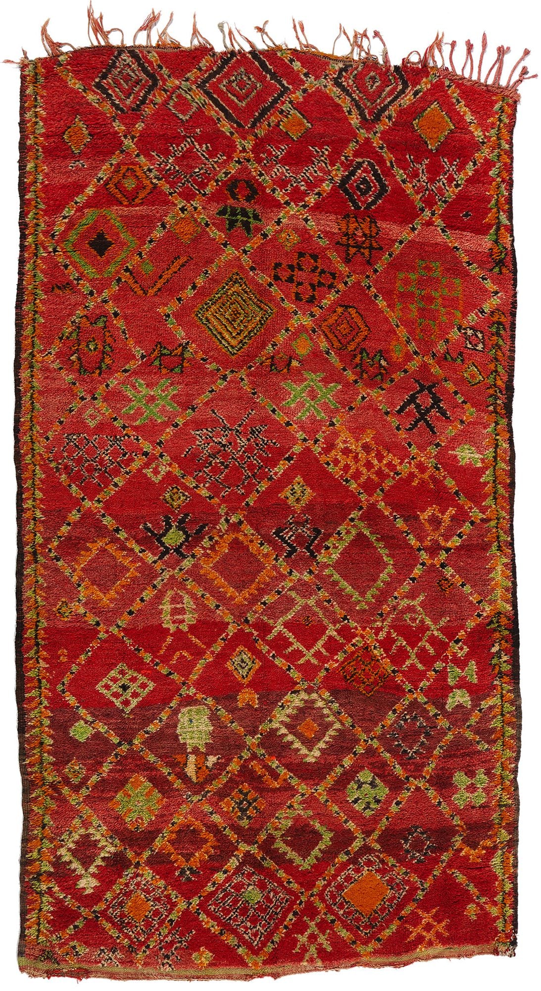5 x 9 Vintage Red Beni MGuild Moroccan Rug 21746