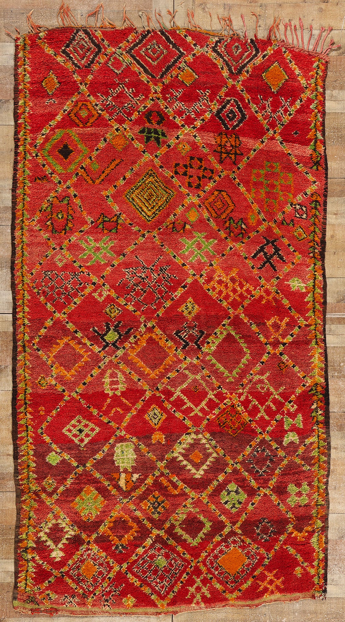 5 x 9 Vintage Red Beni MGuild Moroccan Rug 21746