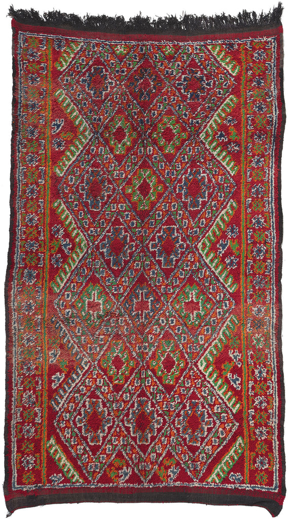 6 x 11 Vintage Red Beni MGuild Moroccan Rug 20940