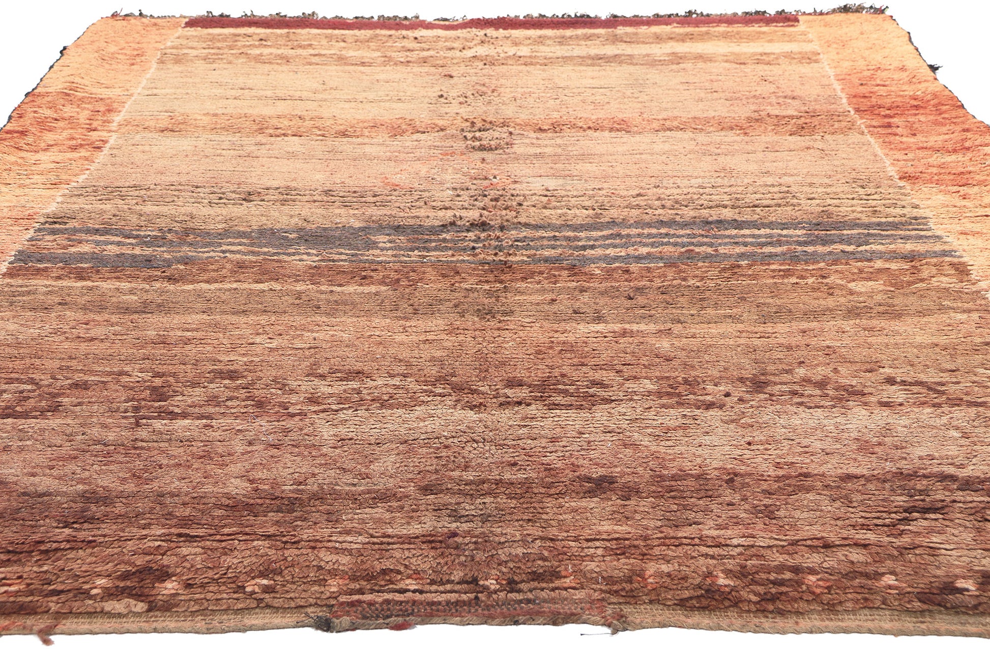 6 x 9 Vintage Brown Beni Mrirt Moroccan Rug 20999