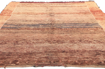 6 x 9 Vintage Brown Beni Mrirt Moroccan Rug 20999