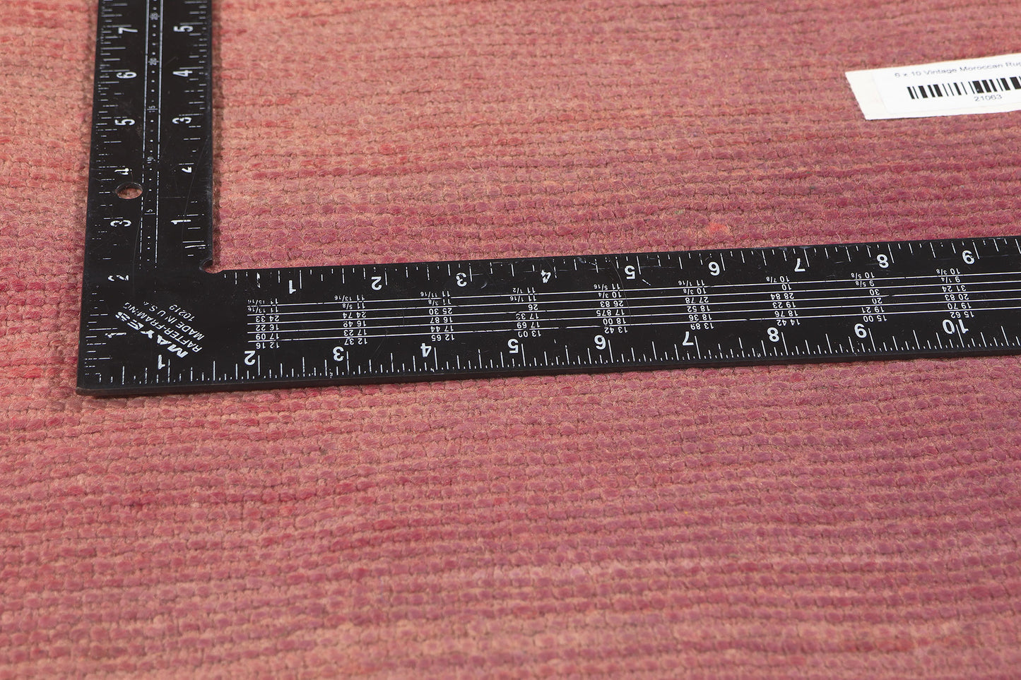 6 x 10 Vintage Pink Beni Mrirt Moroccan Rug 21063