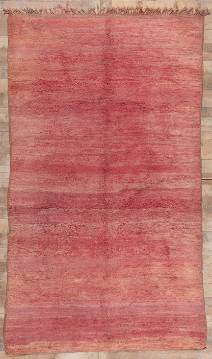 6 x 10 Vintage Pink Beni Mrirt Moroccan Rug 21063