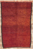7 x 10 Vintage Red Beni Mrirt Moroccan Rug 20961