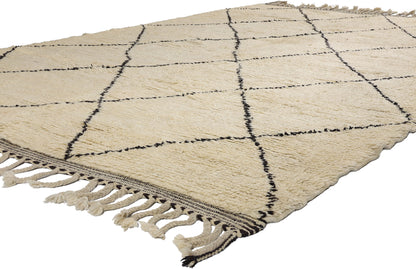 7 x 10 Vintage Moroccan Beni Ourain Rug 21828
