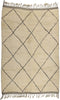 7 x 10 Vintage Moroccan Beni Ourain Rug 21828