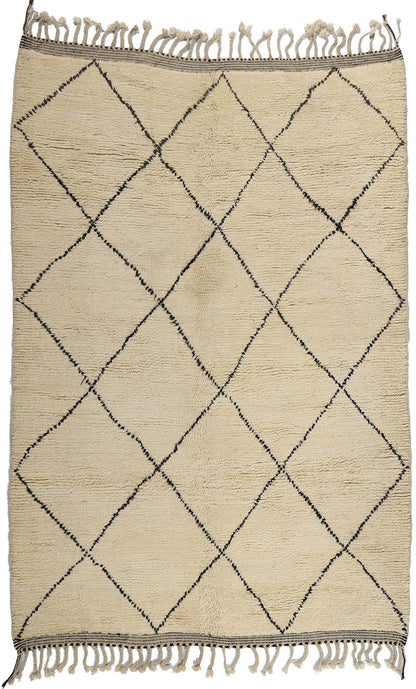 7 x 10 Vintage Moroccan Beni Ourain Rug 21828