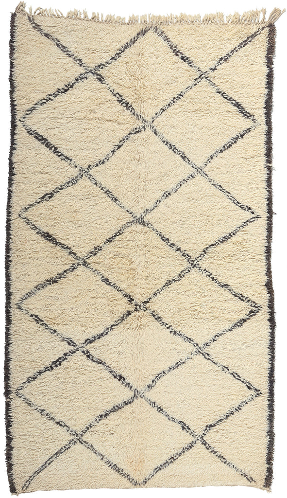 6 x 10 Vintage Moroccan Beni Ourain Rug 20655