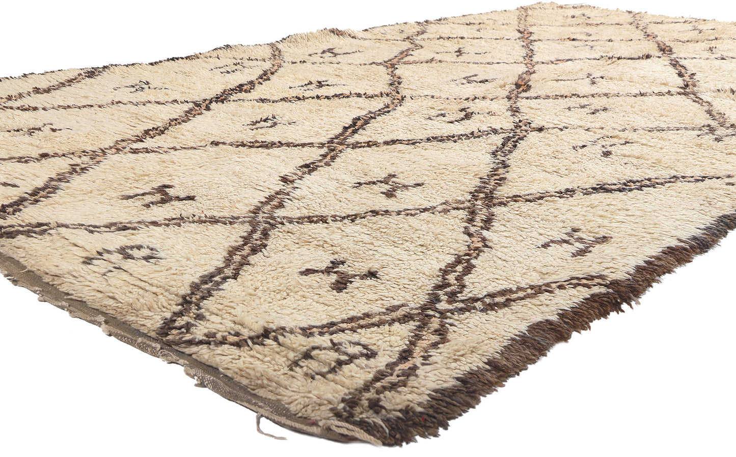6 x 12 Vintage Moroccan Beni Ourain Rug 20656