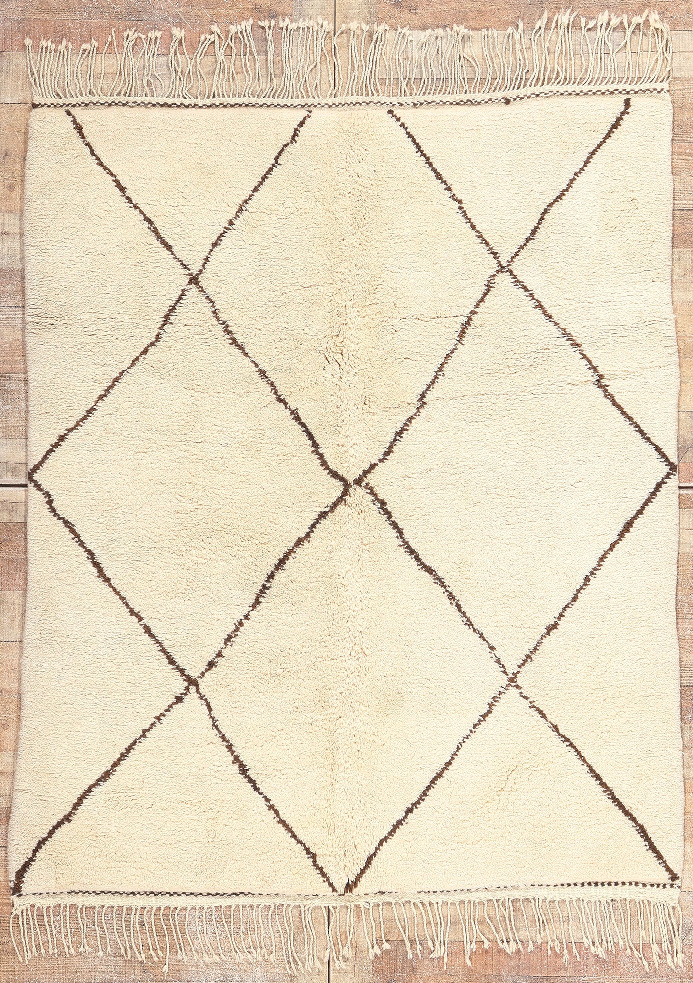5 x 6 Modern Moroccan Beni Ourain Rug 20767