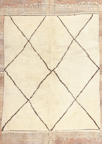 5 x 6 Modern Moroccan Beni Ourain Rug 20767