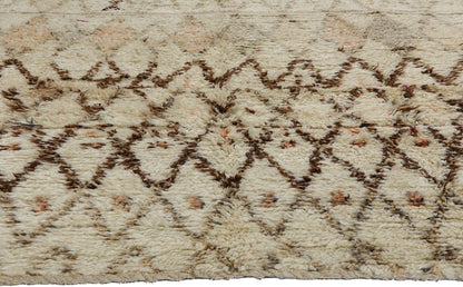 5 x 7 Vintage Neutral Moroccan Beni Ourain Rug 21719