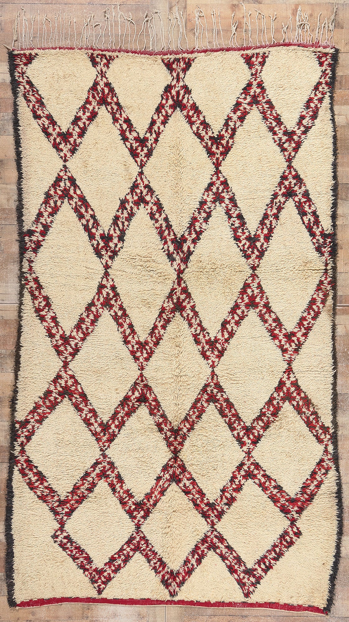 6 x 10 Vintage Moroccan Beni Ourain Rug 20291