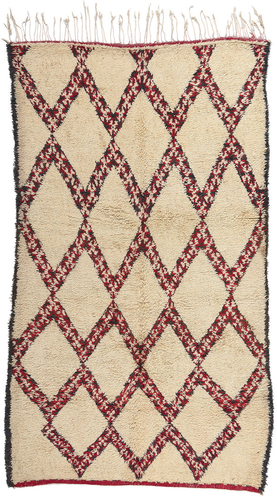 6 x 10 Vintage Moroccan Beni Ourain Rug 20291