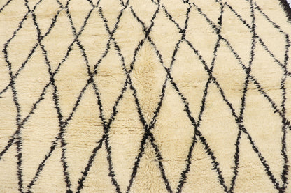6 x 7 Vintage Moroccan Beni Ourain Rug 21349