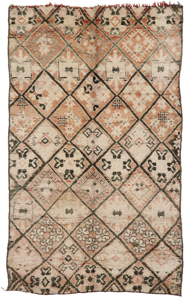 6 x 9 Vintage Moroccan Beni Ourain Rug 21340