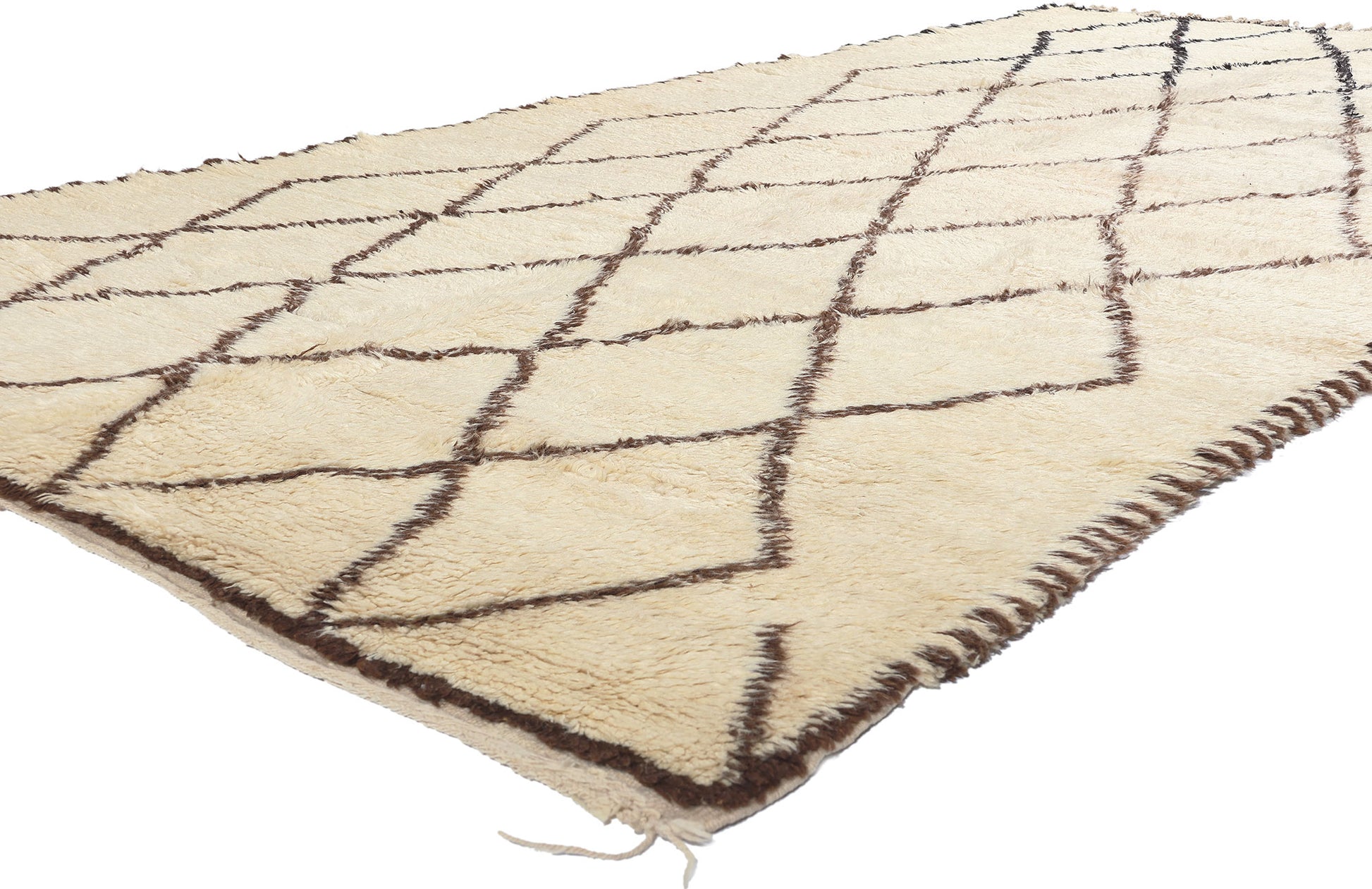 6 x 11 Vintage Moroccan Beni Ourain Rug 21356