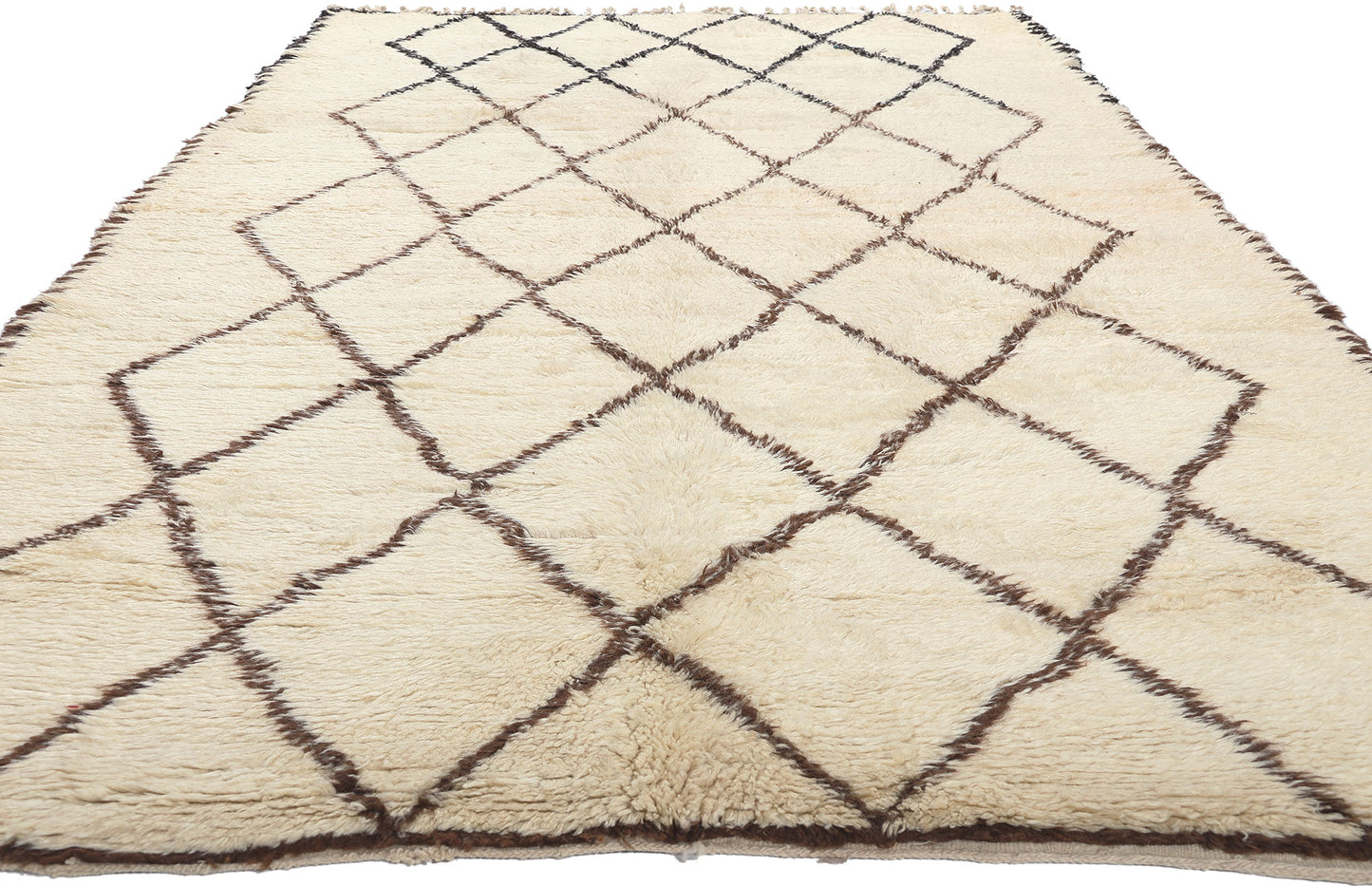 6 x 11 Vintage Moroccan Beni Ourain Rug 21356