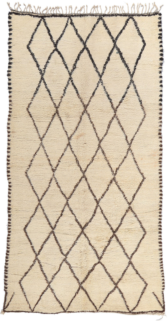 6 x 11 Vintage Moroccan Beni Ourain Rug 21356